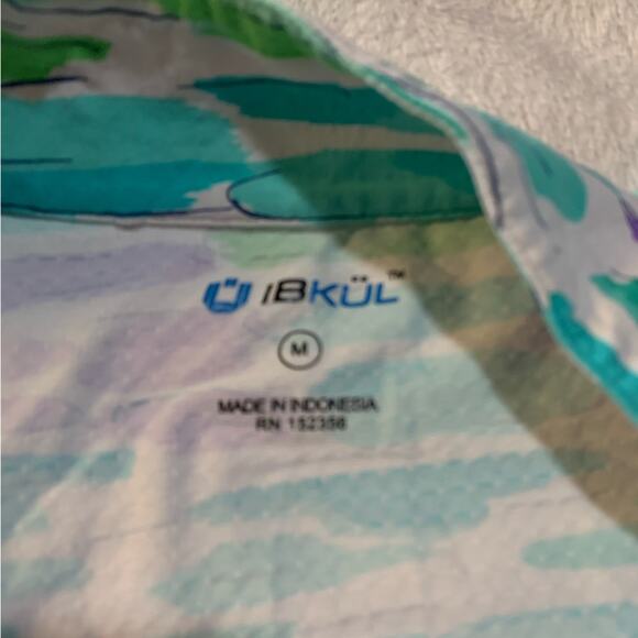 IBKUL women's medium SPF tunic shirt long sleeve Turquoise, Purple, Light Green - Picture 8 of 10